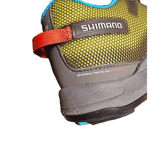 Shimano pedaling Olympics sneaker size 11 Green blue gray - Picture 8 of 11